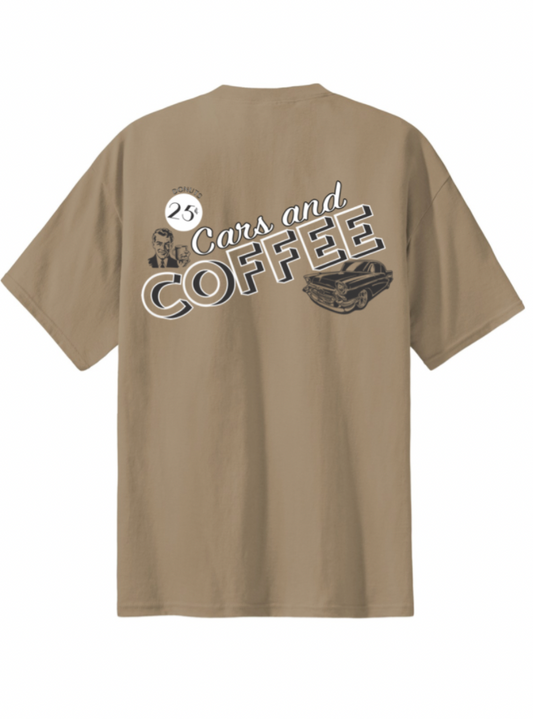 Vintage Cars and Coffee Logo T-Shirt